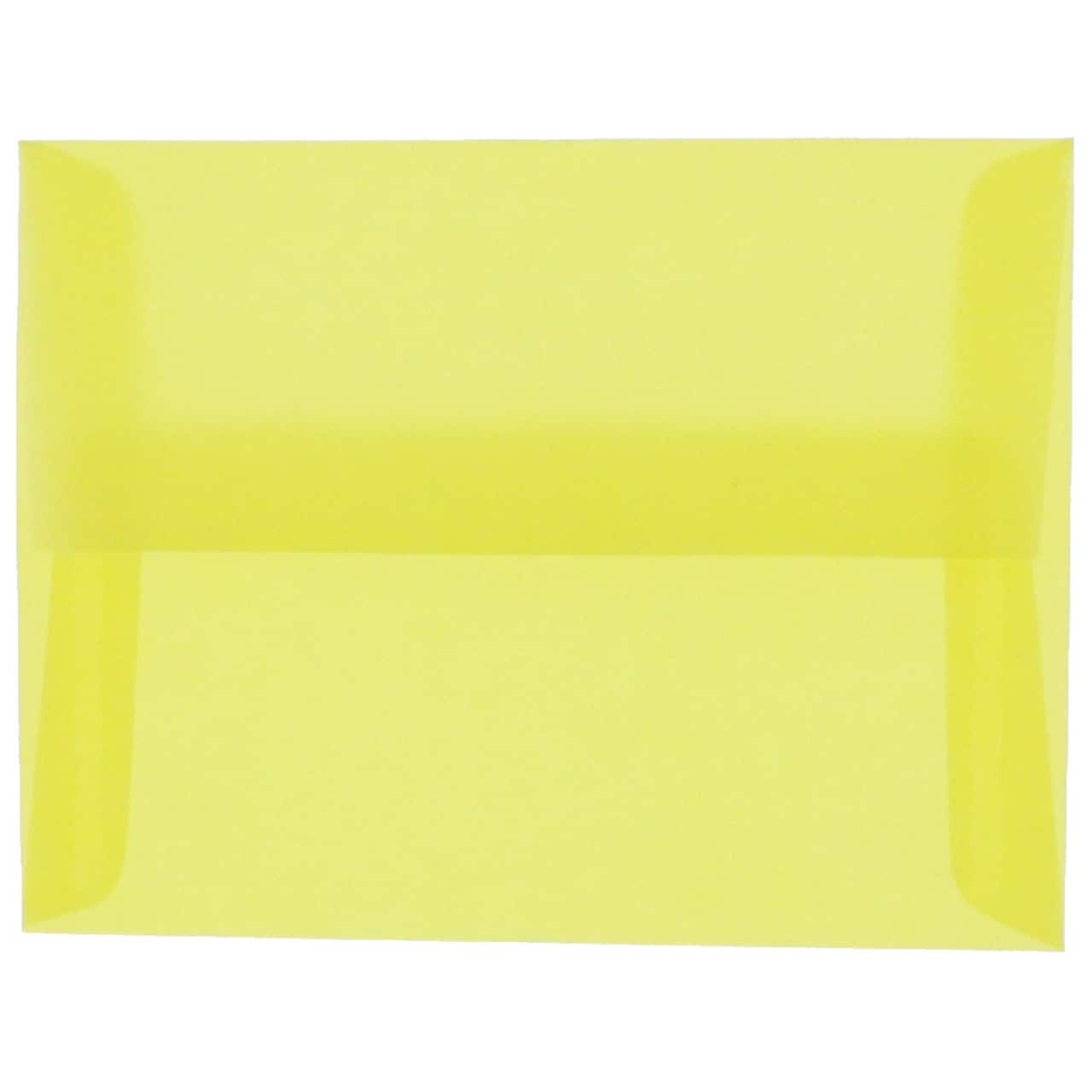 JAM Paper A1 Translucent Vellum Invitation Envelopes, 50ct.